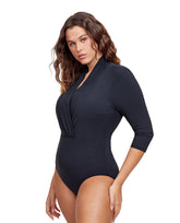 Modest Surplice v Neck One Piece